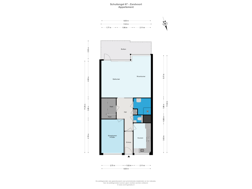 Bekijk plattegrond van Appartement van Schuitengat 67