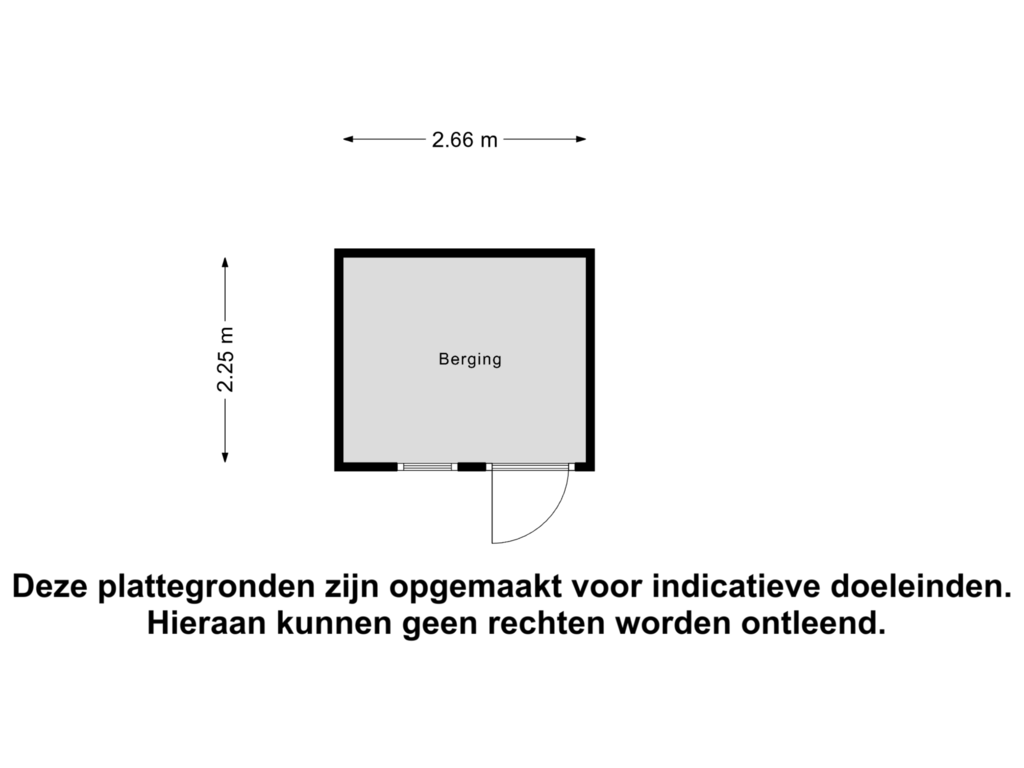 View floorplan of Berging of Slauerhofflaan 1-B