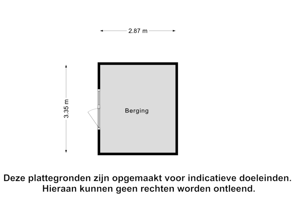 Bekijk plattegrond van Berging van Insulindestraat 269-D