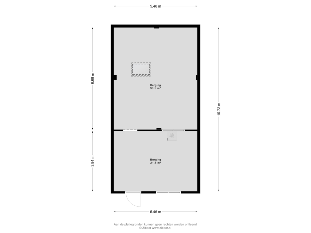 View floorplan of Berging of Van Reenenweg 115