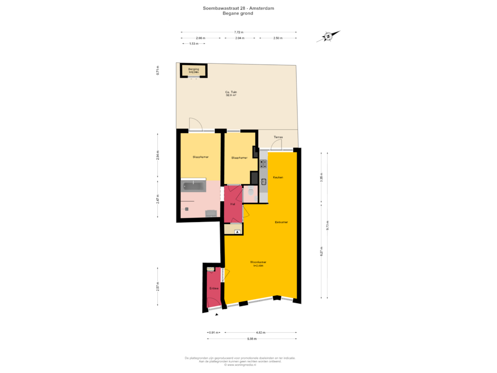 View floorplan of Begane_grond of Soembawastraat 28