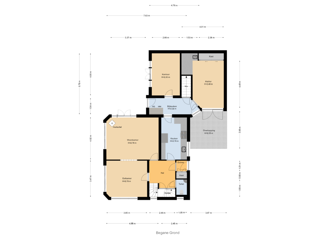 Bekijk plattegrond van Begane Grond van Beukenlaan 17