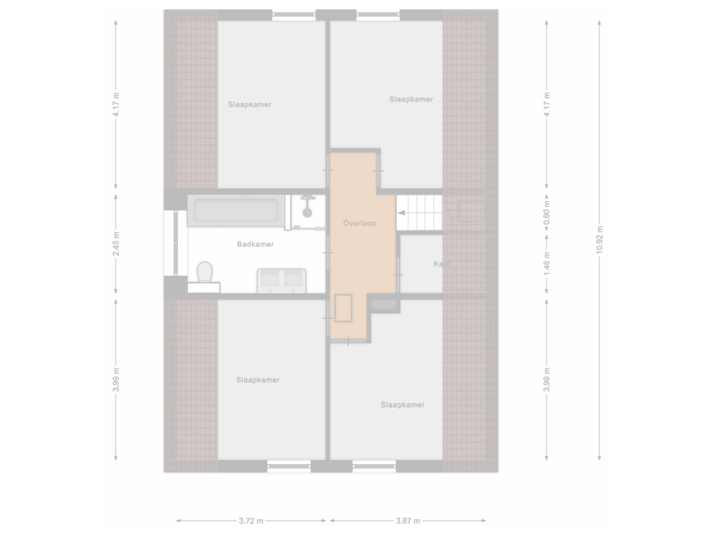 Bekijk plattegrond van Eerste verdieping van Noordeinde 205