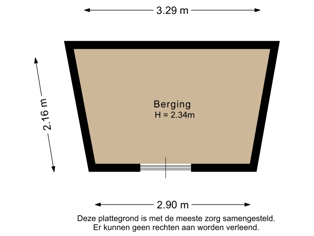 View floorplan of Berging of Marie van Eijsden-Vinkstraat 223