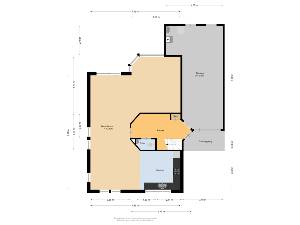 View floorplan of Begane grond of Willemijn Posthumusstraat 5