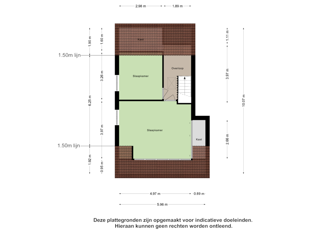 View floorplan of Eerste Verdieping of Weeninkweg 4