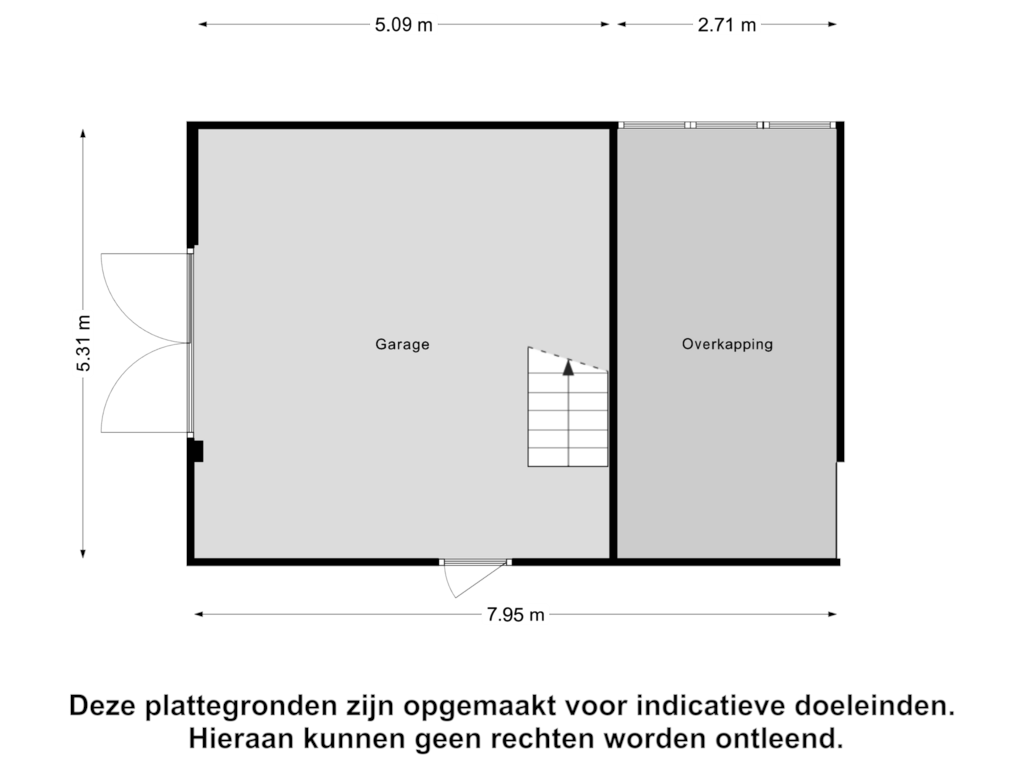 View floorplan of Garage of Weeninkweg 4