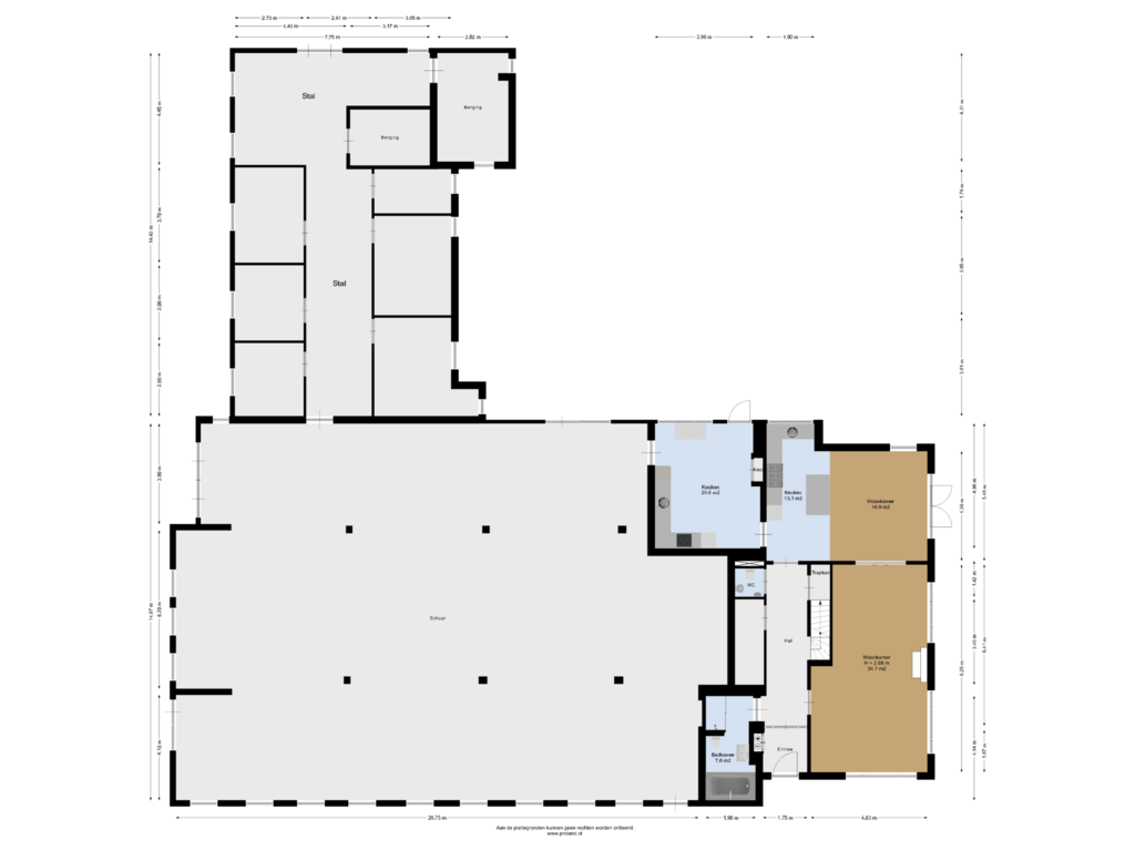 Bekijk plattegrond van Begane Grond van Breedijk 30