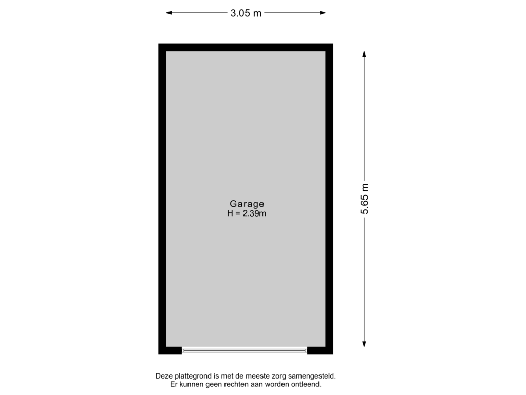 Bekijk plattegrond van Garage van Marie van Eijsden-Vinkstraat 35