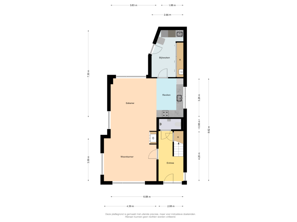 Bekijk plattegrond van Begane Grond van Prins Bernhardstraat 74