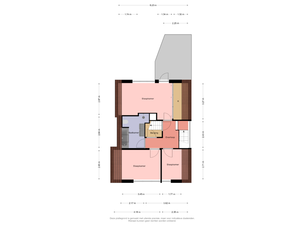 Bekijk plattegrond van 1e Verdieping van Prins Bernhardstraat 74