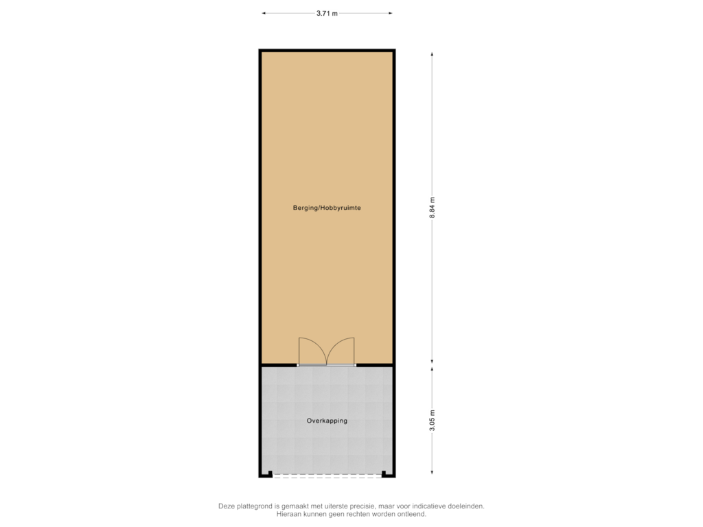 Bekijk plattegrond van Berging van Prins Bernhardstraat 74