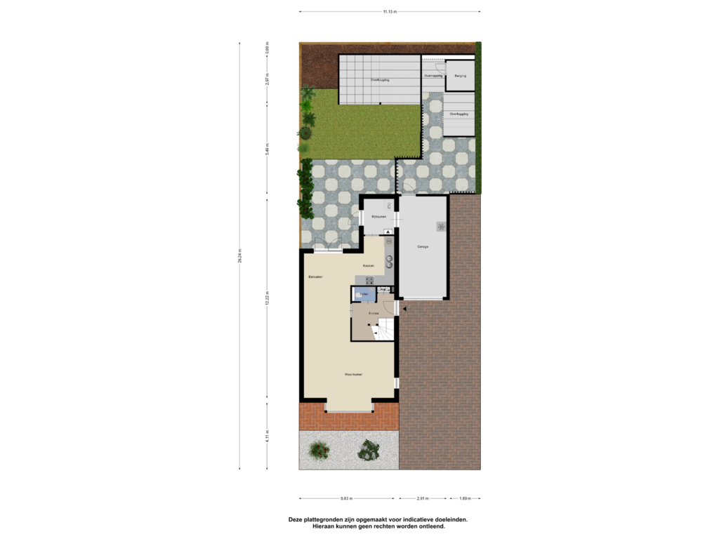 Bekijk plattegrond van Begane Grond Tuin van Refterstraat 32