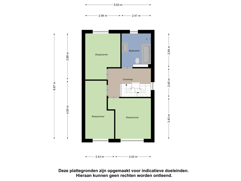 Bekijk plattegrond van Eerste verdieping van Refterstraat 32