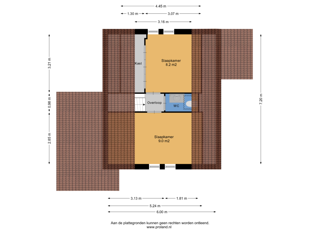 Bekijk plattegrond van 1e Verdieping van Langwarderdyk 16-0036