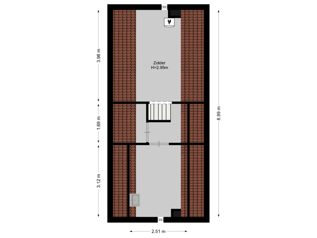 Bekijk plattegrond van Zolder van Graaf Janlaan 75