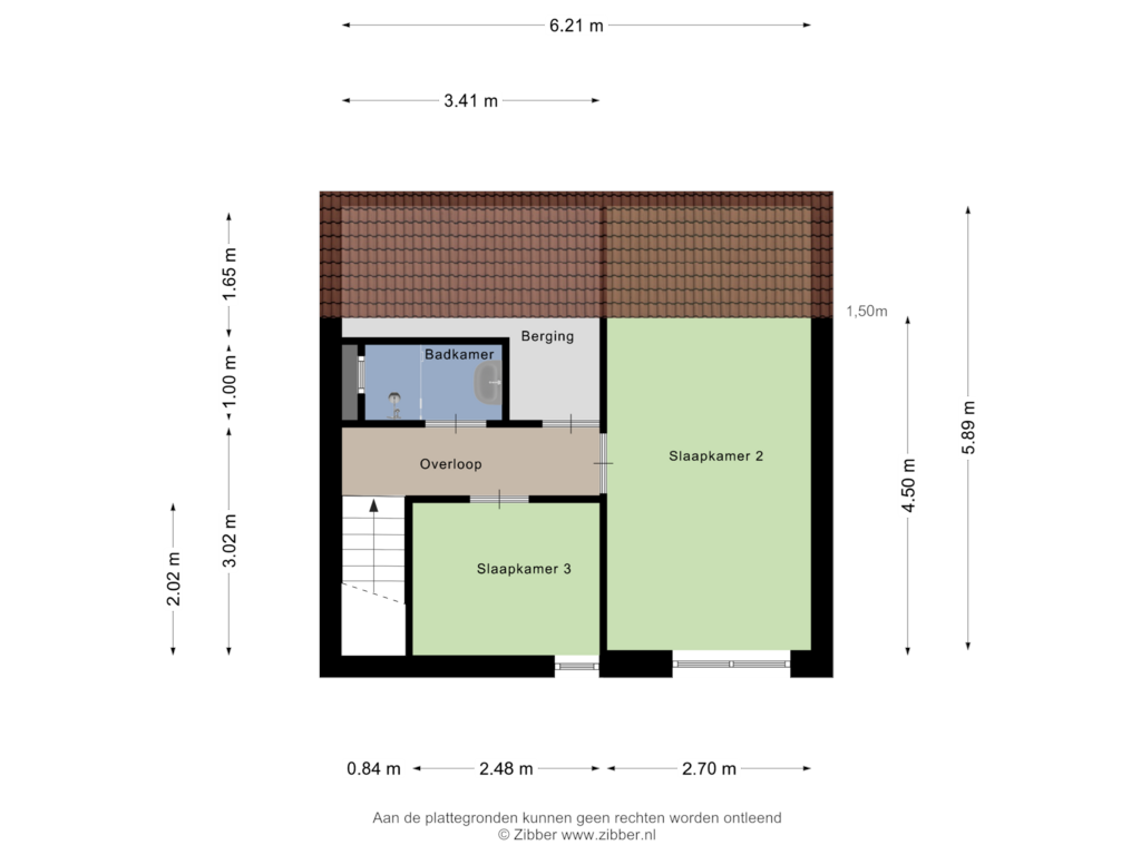 View floorplan of Eerste Verdieping of Roosje Vosstraat 15