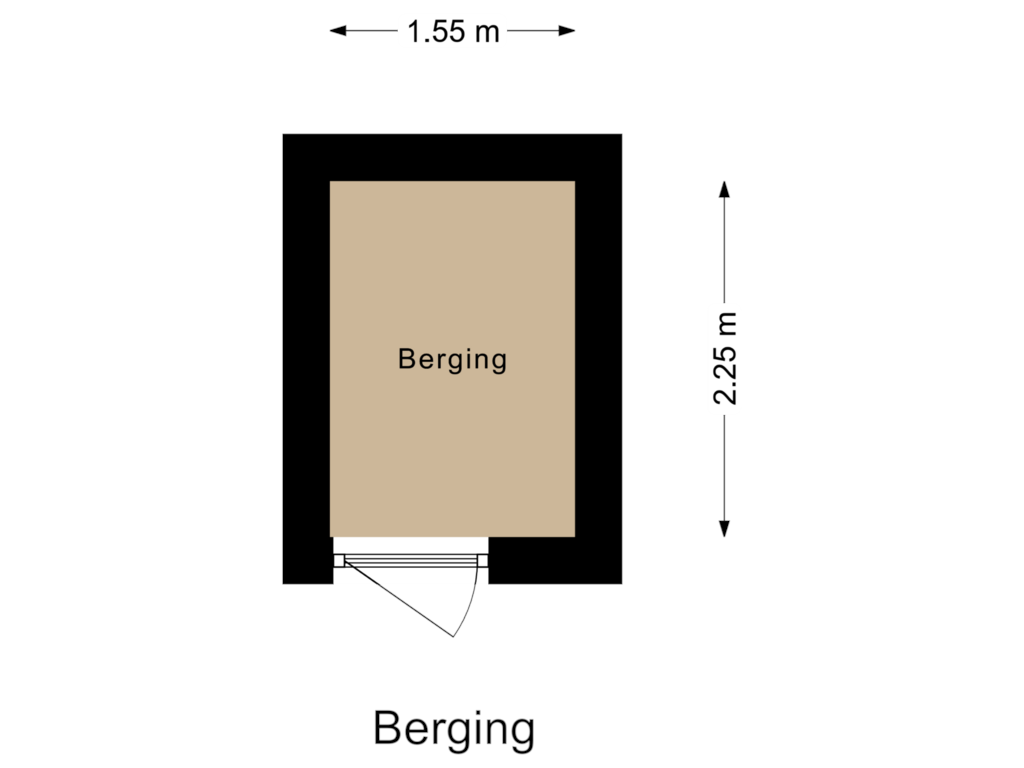 View floorplan of Berging of Claus Sluterweg 269