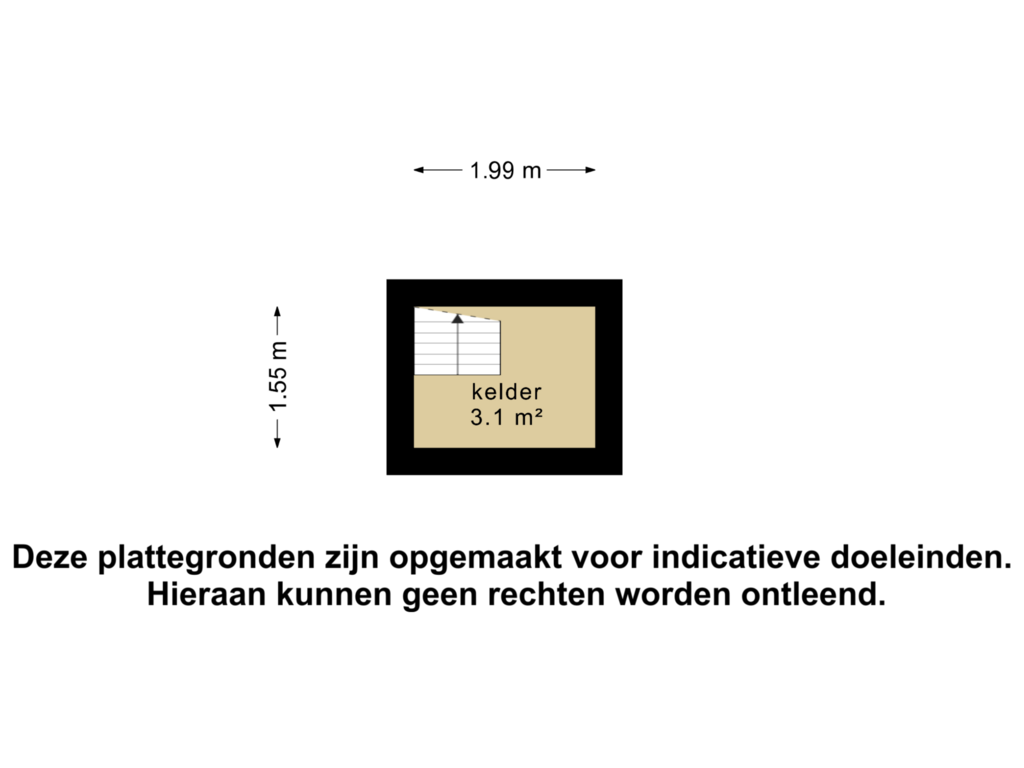 View floorplan of kelder of Dr. Hein Hoeben laan 7