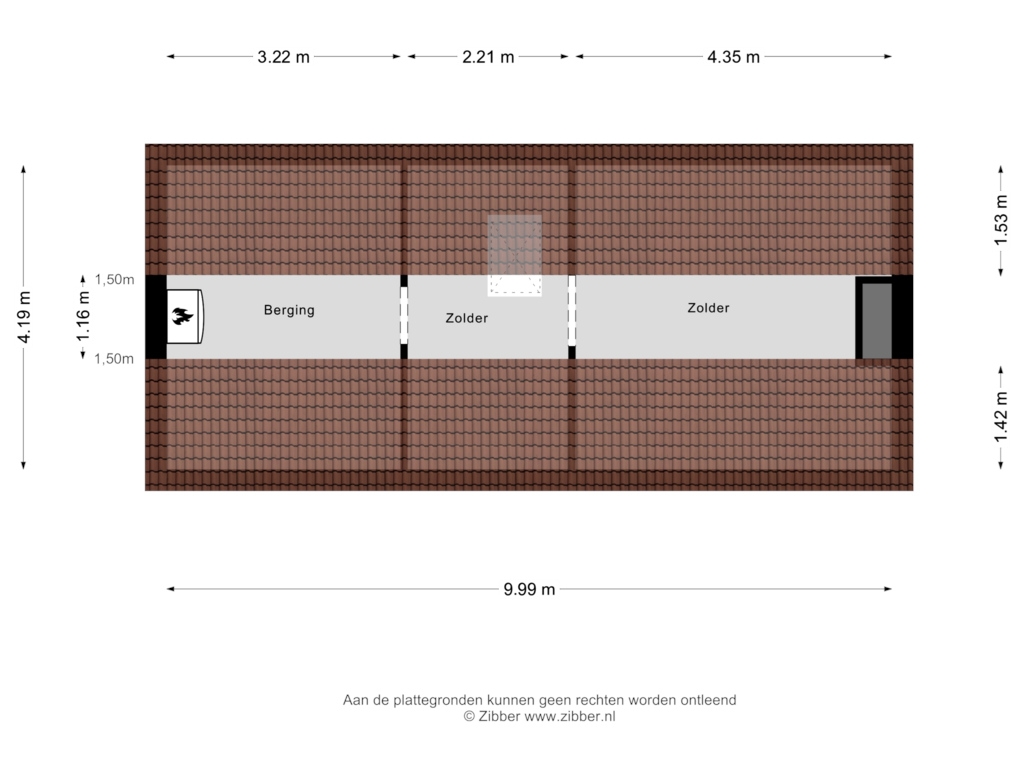 Bekijk plattegrond van Zolder van Abbinkstraat 22