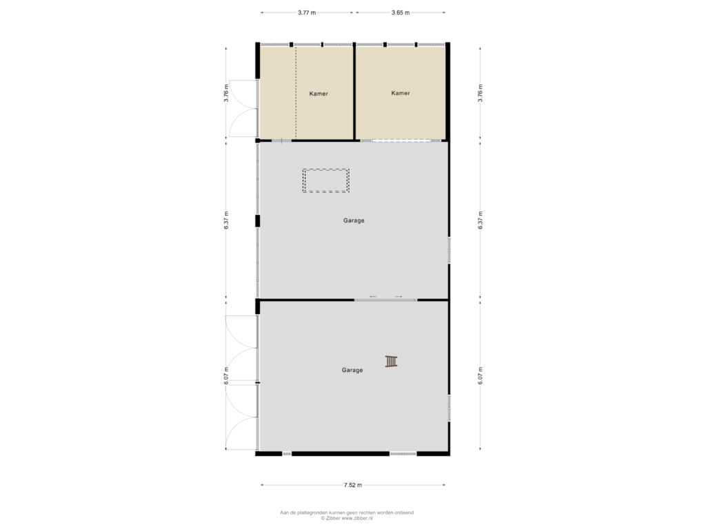 Bekijk plattegrond van Bijgebouw van Abbinkstraat 22