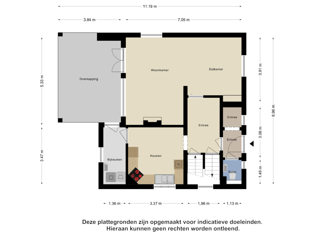 View floorplan of Begane Grond of Oude Provincialeweg 93