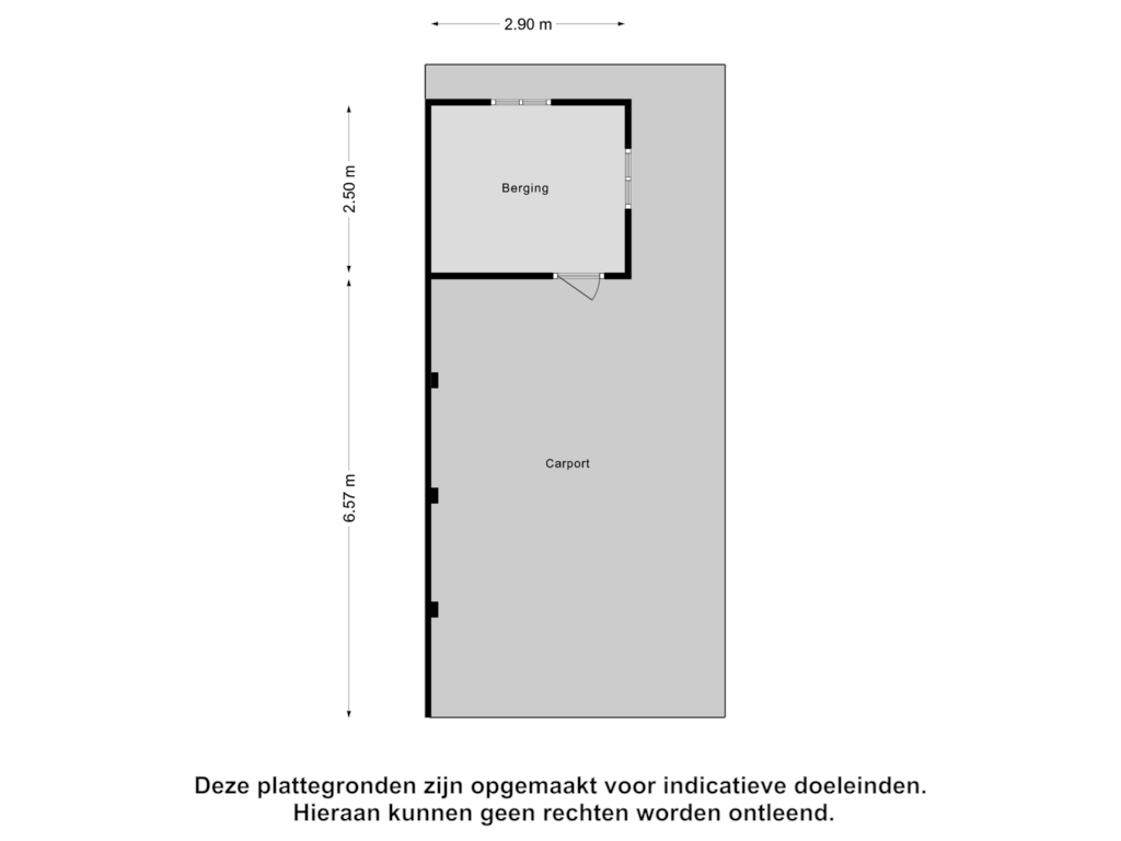 View floorplan of Berging of Oude Provincialeweg 93