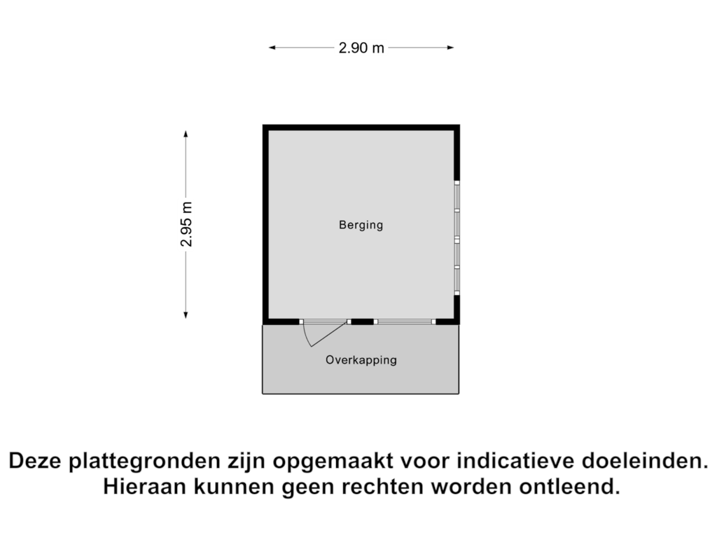 View floorplan of Berging of Oude Provincialeweg 93