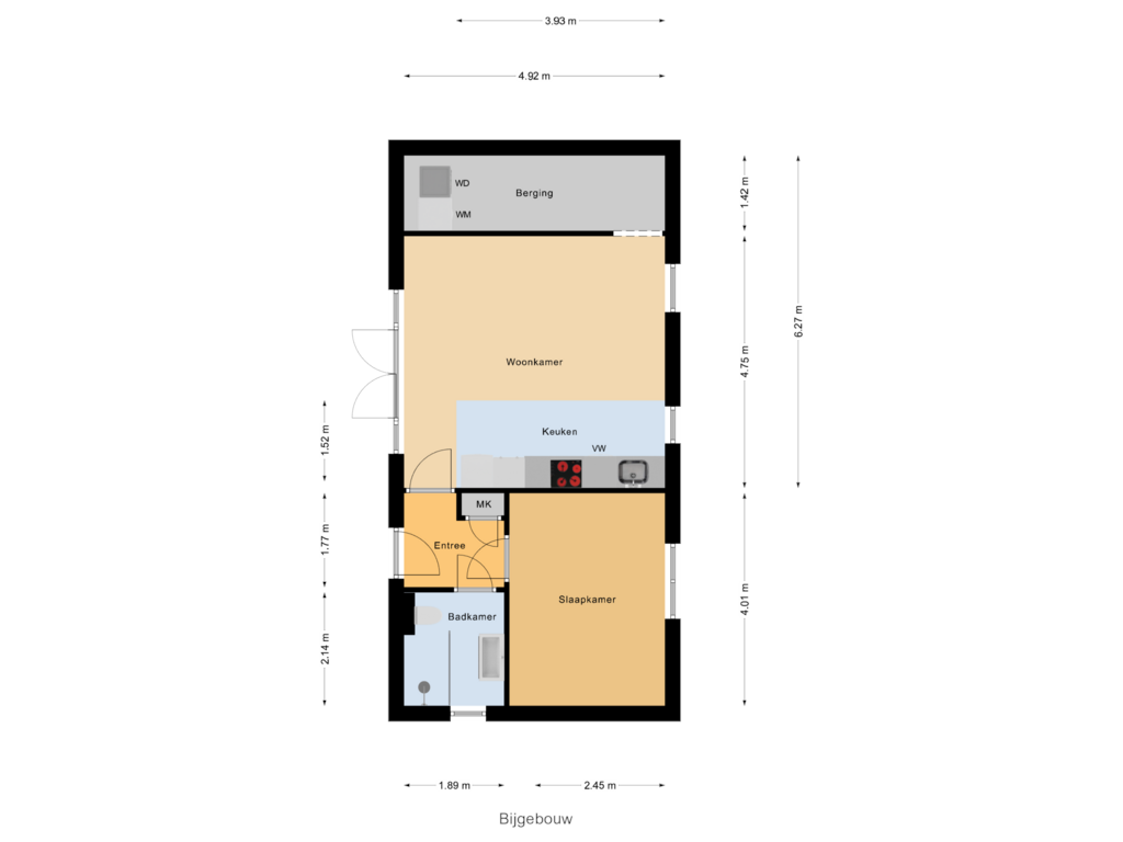 Bekijk plattegrond van Bijgebouw van Reimslaan 206