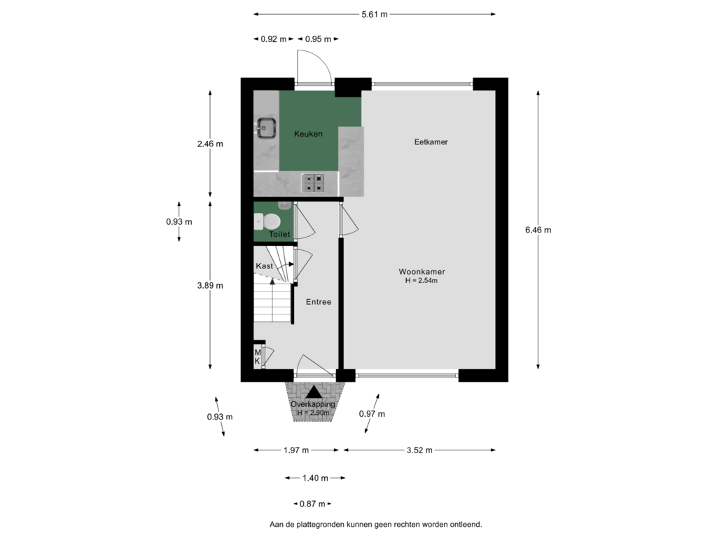 Bekijk plattegrond van Begane grond van Irenestraat 13