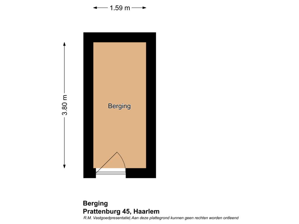 Bekijk plattegrond van Berging van Prattenburg 45