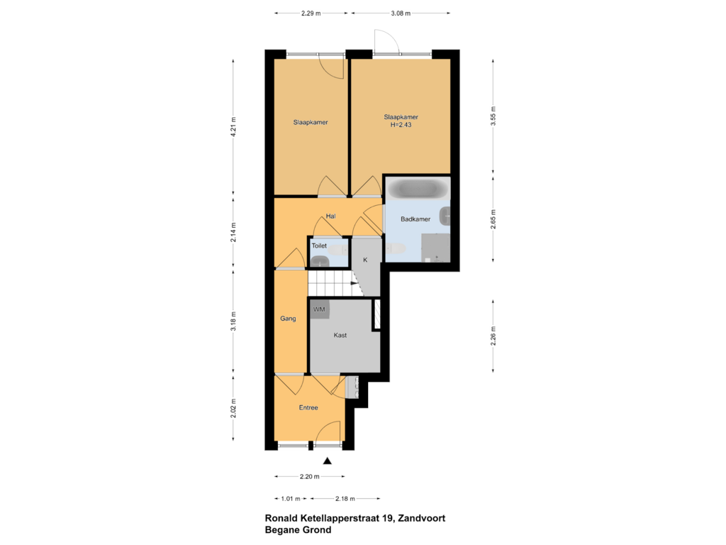 Bekijk plattegrond van Begane Grond van Ronald Ketellapperstraat 19