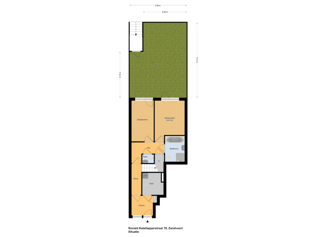 Bekijk plattegrond van Situatie van Ronald Ketellapperstraat 19