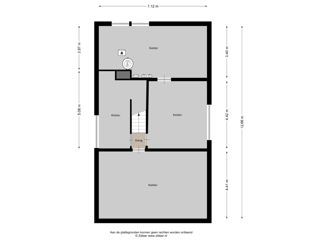 Bekijk plattegrond van Kelder van Den Oeiep 1