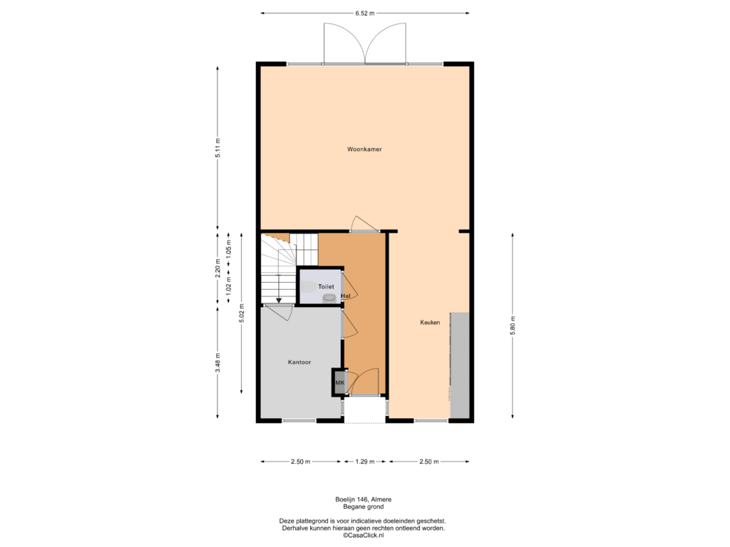 Bekijk plattegrond van Begane grond van Boelijn 146