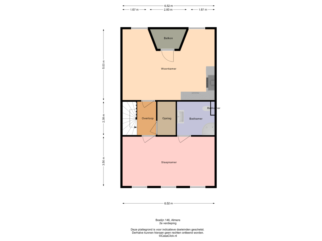 Bekijk plattegrond van 2e verdieping van Boelijn 146