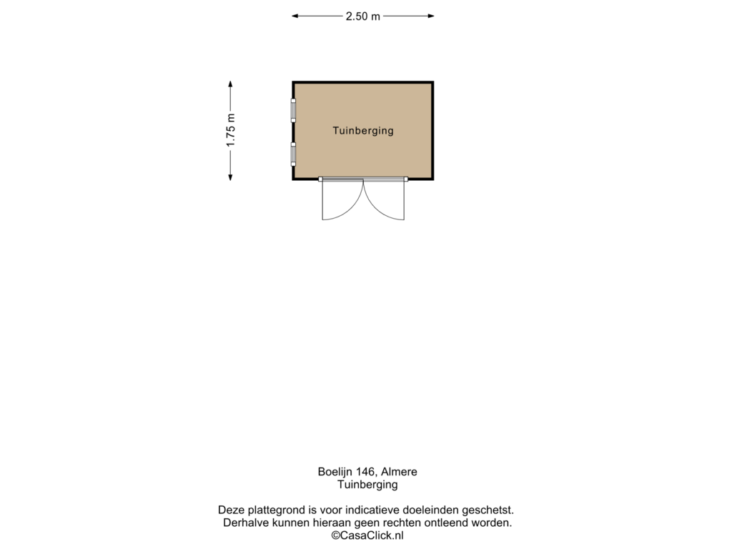 Bekijk plattegrond van Tuinberging van Boelijn 146