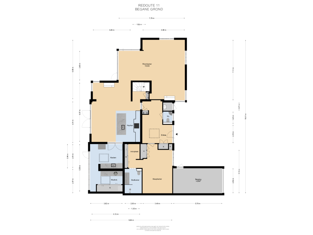 Bekijk plattegrond van Begane Grond van Redoute 11