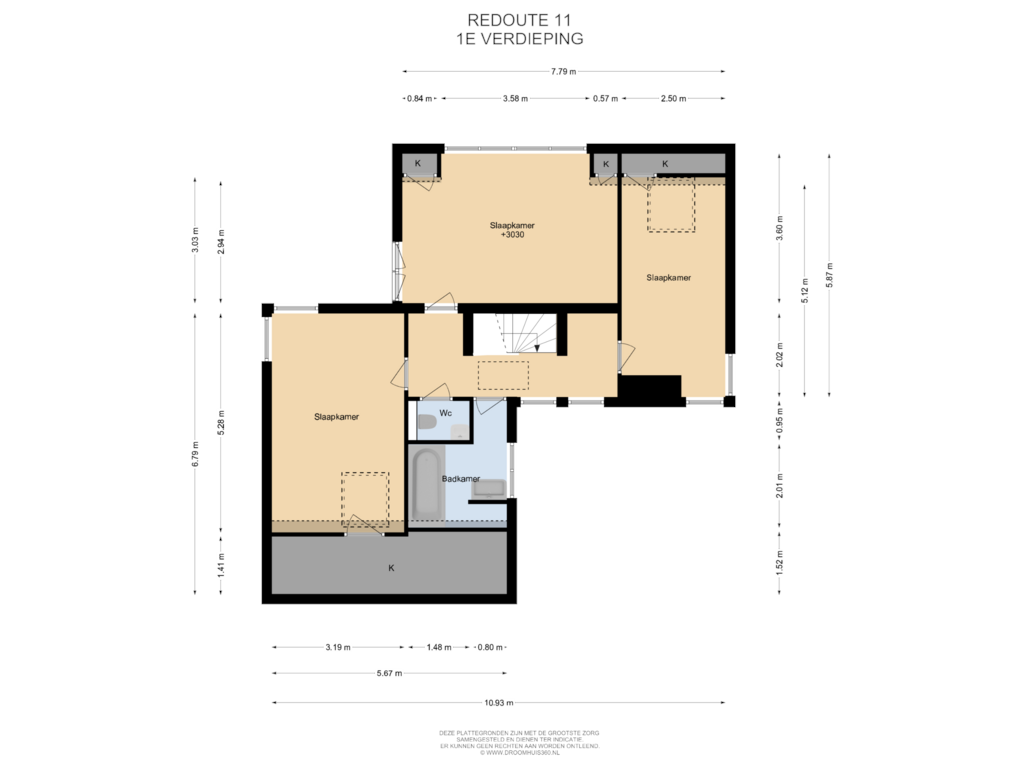 Bekijk plattegrond van 1E Verdieping van Redoute 11