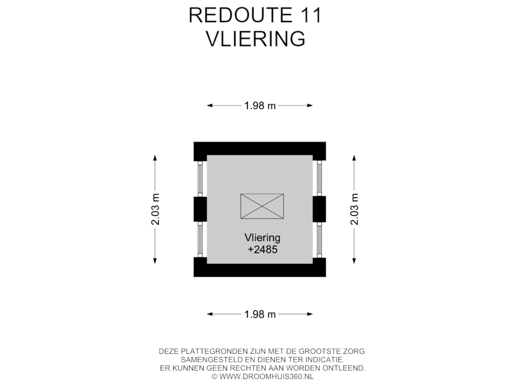 Bekijk plattegrond van Vliering van Redoute 11