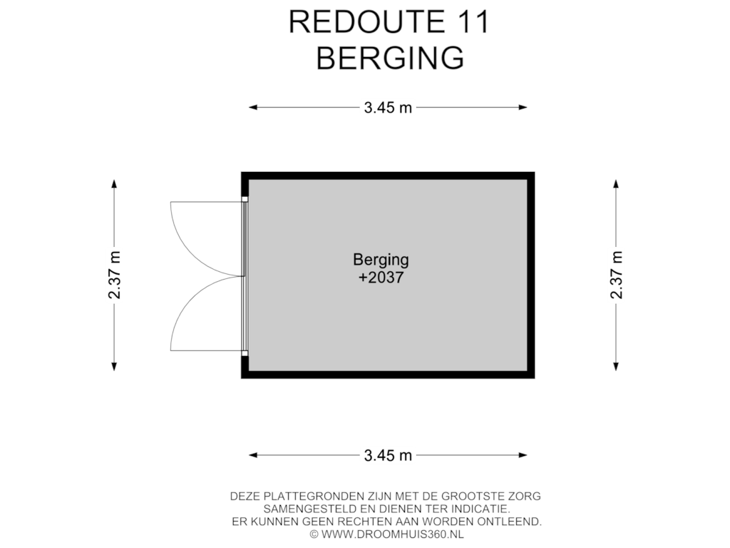 Bekijk plattegrond van Berging van Redoute 11