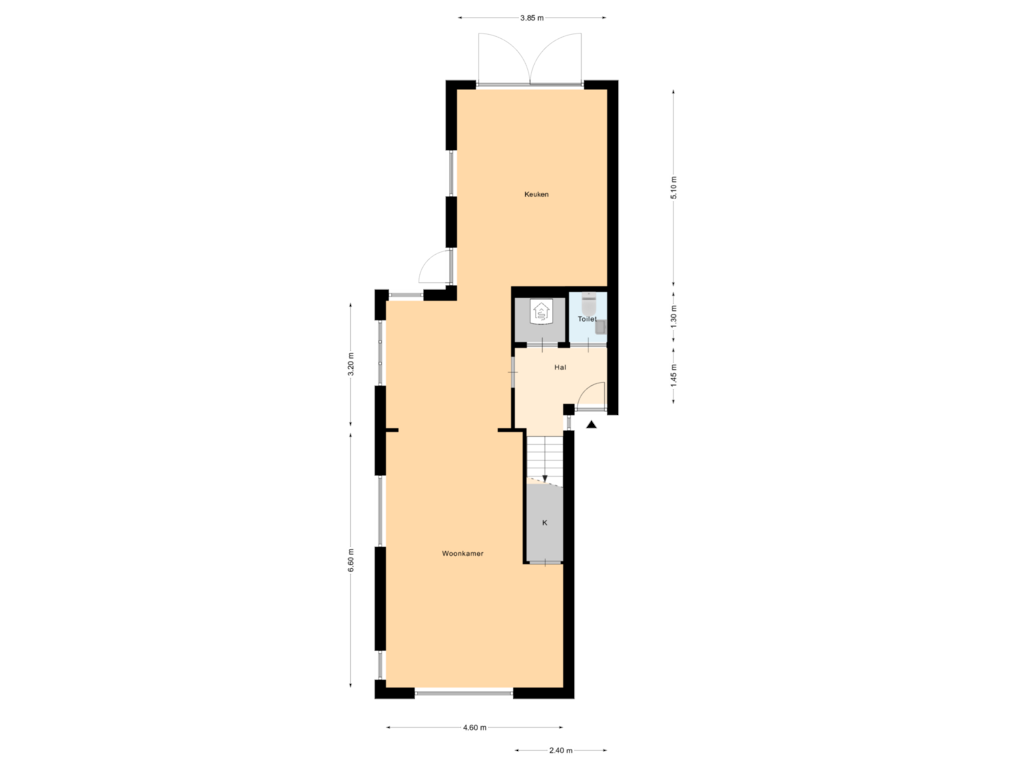 Bekijk plattegrond van Begane Grond van Zuivelstraat 18