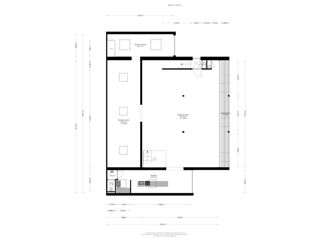 Bekijk plattegrond van Begane grond van Nieuwemeerdijk 15