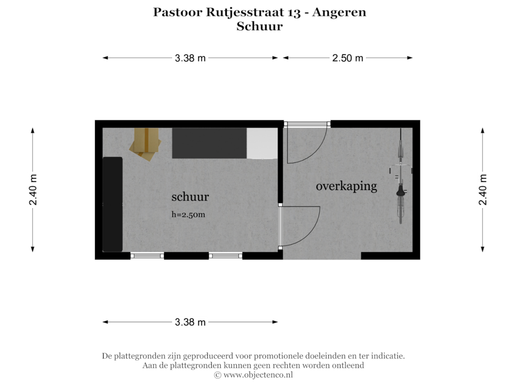 View floorplan of SCHUUR of Pastoor Rutjesstraat 13