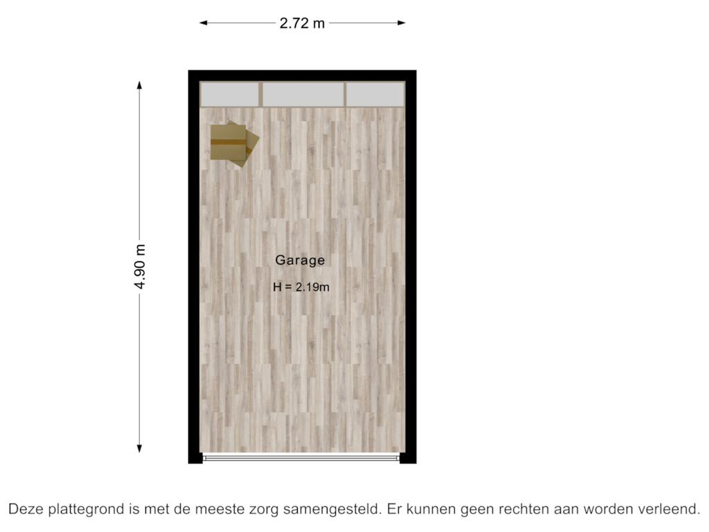 View floorplan of Garage of Kanaalstraat 238