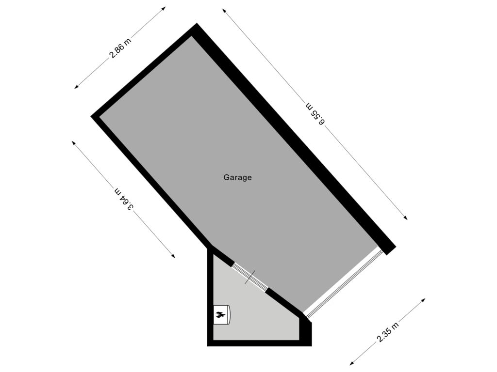 View floorplan of Begane Grond of Bernard Leurinkstraat 31-A