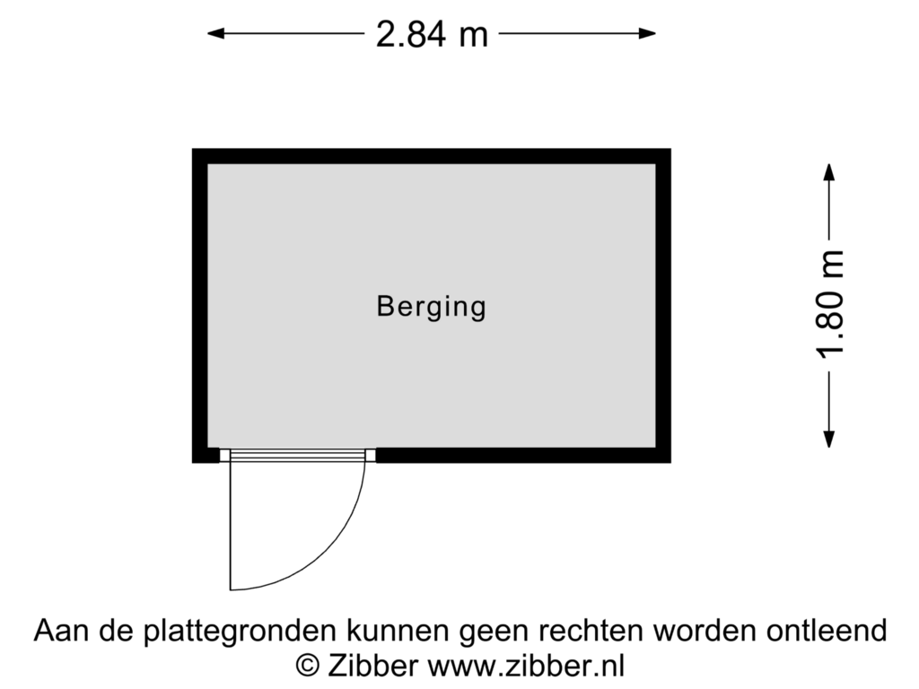 View floorplan of Berging of Pierebaan 115