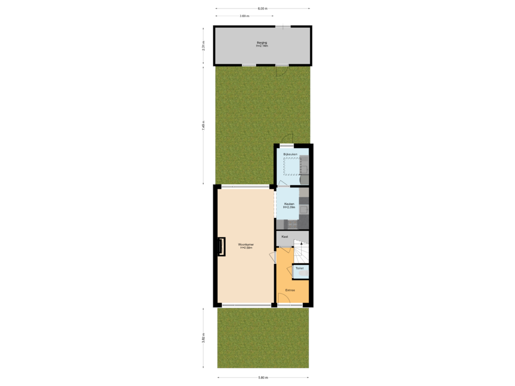 Bekijk plattegrond van Situatie van Godfried van Rhenenlaan 18