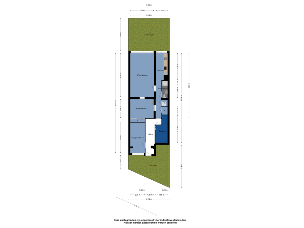 Bekijk plattegrond van Overzicht woning van Oudedijk 92-A