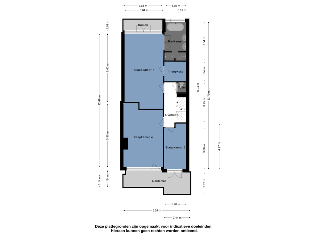 Bekijk plattegrond van 1e verdieping van Oudedijk 92-A